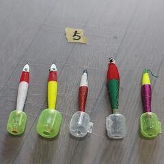 No.94❗釣り用品❗⑤鉛スッテ❗5本セット❗