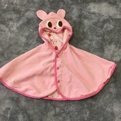 ミキハウス　ポンチョ　日よけ
