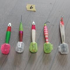 No.95❗釣り用品❗⑥鉛スッテ❗5本セット❗