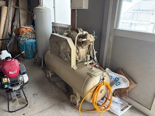 ⭐︎再掲⭐︎【中古】バウアー コンプレッサー＋サブタンク＋ネギの皮剥き機