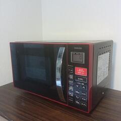 【ブラック×レッド】山善 オーブン機能付きレンジ 2in1 トー...
