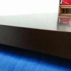 黒檀｜コクタン｜一枚板｜両面仕様｜スチール脚付き｜ダイニングテーブル｜厚み80mmの画像