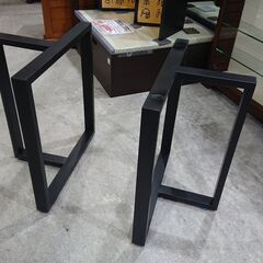 黒檀｜コクタン｜一枚板｜両面仕様｜スチール脚付き｜ダイニングテーブル｜厚み80mmの画像