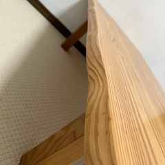 天然木座卓ローテーブルの画像