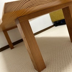 天然木座卓ローテーブルの画像
