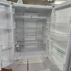 冷蔵庫大幅値下げしました🎵￥52,800→￥41,800　No2704　6ドア冷蔵庫　Panasonic　2016年製　容量455L　自動製氷機能付き　ファミリー向けサイズです♪　※野菜室パーツ欠品(´;ω;｀)　リサイクルショップどりーむ天保山店の画像