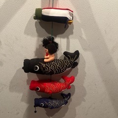 二種類　五月人形　吊り下げ　鯉のぼりの画像