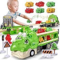 恐竜 トラック おもちゃ 車 子供用 幼児 男の子 3 4 5 6 7 8歳 男の子 誕生日プレゼント　まとめ買い歓迎　卸ます　アマゾン引き上げ商品　倒産品　ネット商材　卸ます　転売　アマゾン引き上げ商品　卸し　問屋　倒産品　転売OK　ネット商材　アマゾン　商品　景品　コンペの画像
