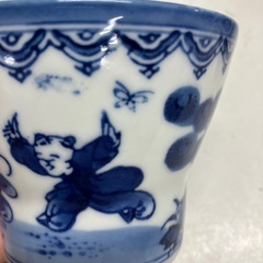 ☆値下げ☆H2506-064 錯島 茶碗 3客セット バラ売り不可 キズ汚れ有りの画像