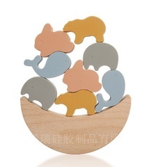 新品◾︎シリコン製バランスゲーム、つみきあそびの画像
