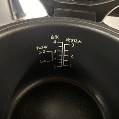 mononics  炊飯器　4合炊き　ブラックの画像