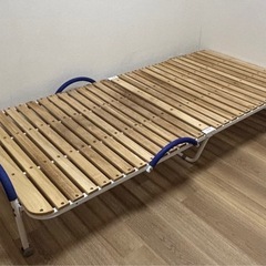 【取引中】すのこベッド　折りたたみベッド 折り畳みベッド シングル