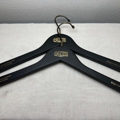 CALEE キャリー　木製ハンガー　２本セット　