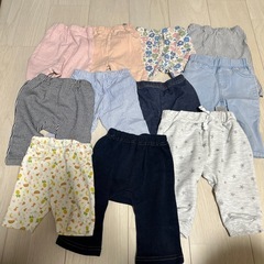 80サイズ　　五分丈〜七分丈ズボン11点