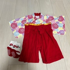 赤ちゃん用袴ロンパース80サイズ