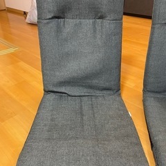 2個セット　ハイバック座椅子　 アイリスオーヤマ　YC-601　ネイビー　の画像