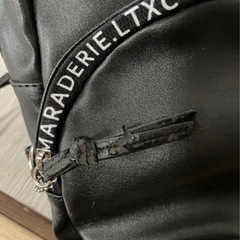 LOVETOXICラブトキ カードケースつきファスナーロゴ合皮ミニリュックの画像