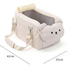 【新品】ペットキャリーバッグ 車載OK 小型犬・猫用 旅行/お出かけの画像