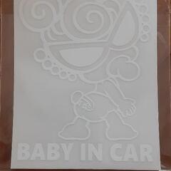 カッティングステッカー 赤ちゃんが乗ってます BABY IN CAR