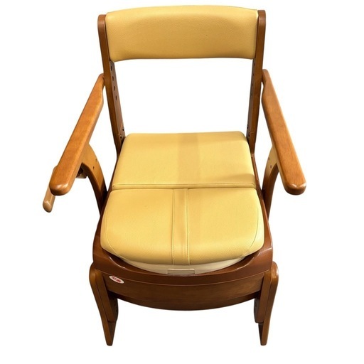 安寿 家具調トイレセレクトR 自動ラップノーマルタイプ 暖房便座 介護 災害 ポータブルトイレ 木製