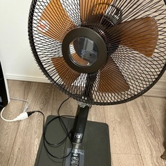 山善　扇風機　ブラウン