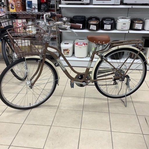 apricot アプリコット　シティサイクル　自転車　26インチ6段変速