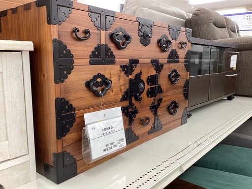 小型和箪笥　３段　茶／黒