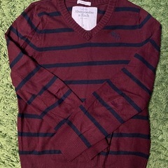 Abercrombie & Fitch　長袖ニット　ボーダー　ボ...