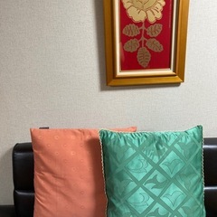 定価約¥25000 最高級　フランス製　生地使用　クッション　エ...
