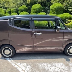 福岡発 H27 車検 R8/1 ホンダ N BOX スラッシュ X カラードディッシュホイール 合皮 自動ブレーキ クルコン TV ナビ BT HIDの画像