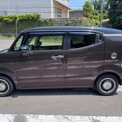 福岡発 H27 車検 R8/1 ホンダ N BOX スラッシュ X カラードディッシュホイール 合皮 自動ブレーキ クルコン TV ナビ BT HIDの画像