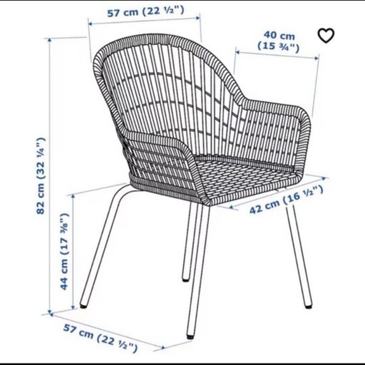 【値下げ】IKEA 二ーソルベ ダイニングチェア×3脚