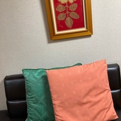 定価約¥25000 最高級　フランス製　生地使用　クッション　オ...