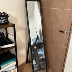 IKEA スタンドミラー フラークナン ブラック
