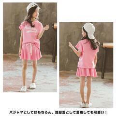 【新品】2点セット セットアップ 100cm 女の子 キッズ Tシャツ 夏 スカートの画像