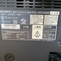 液晶テレビの画像