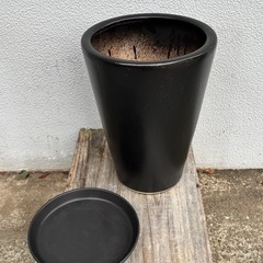 植木鉢　皿付き　陶器　素焼き　穴あり　重量あり【傘立て、おしゃれ...