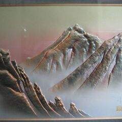 電鋳額　彫金額　「秀玉」作の画像