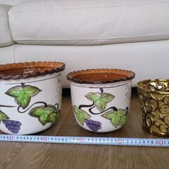 植木鉢カバー　3個セットの画像