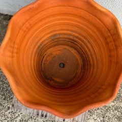 植木鉢　素焼き　テラコッタ鉢　穴あり　重量あり【おしゃれなガーデニング　寄せ植えに】の画像