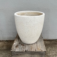 植木鉢　和花器ホワイト　穴あり　重量あり 【おしゃれなガーデニン...