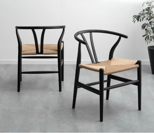 【新品未使用】Yチェア　リプロダクト品｜ペーパーコード　ダイニングチェア　一脚