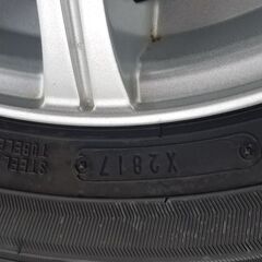 ▪️購入予定者あり▪️　中古☆軽用　スタッドレスタイヤ/アルミホイール 155/65R13  4.0J  OFF43mm  PCD100   の画像