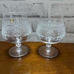 SASAKICRYSTAL 脚付きグラス 2客セット