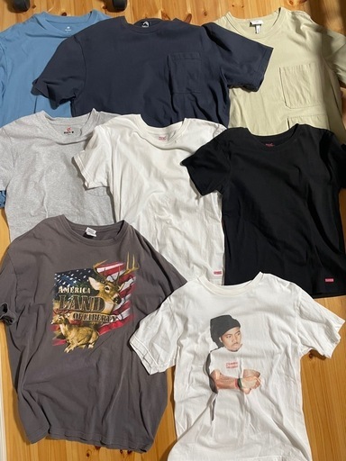 14枚！ supreme Hanes ヘインズ ホワイト ブラックTシャツ  シュプリーム 古着まとめ売り セット売り