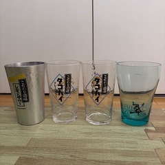 タコハイ　レモンハイ　翠ジン　グラス　コップ　箱無し未使用品
