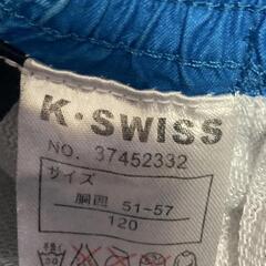 水着   ハーフパンツ　男の子　スイ厶ウェア K-SWISS サイズ120の画像