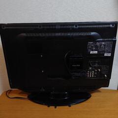 東芝REGZA 26型テレビ本体＋外付けハードディスク(録画可能)の画像