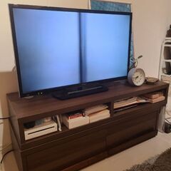 美品！横幅調整、L字設置可能なテレビボードの画像