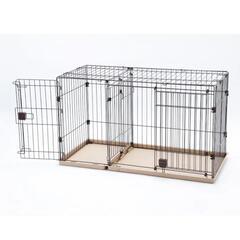 ペットサークル　屋根付き　犬　仔犬　トイレ　ツールームサークル
